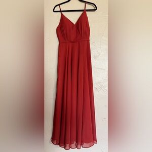 Elegant Formal Vermillion Women's Dress JJs House Bridesmaid